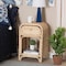 Baxton Studio Magni Modern Bohemian Natural Brown Rattan 1-Drawer Nightstand 231-13154-ZORO - alternate 7